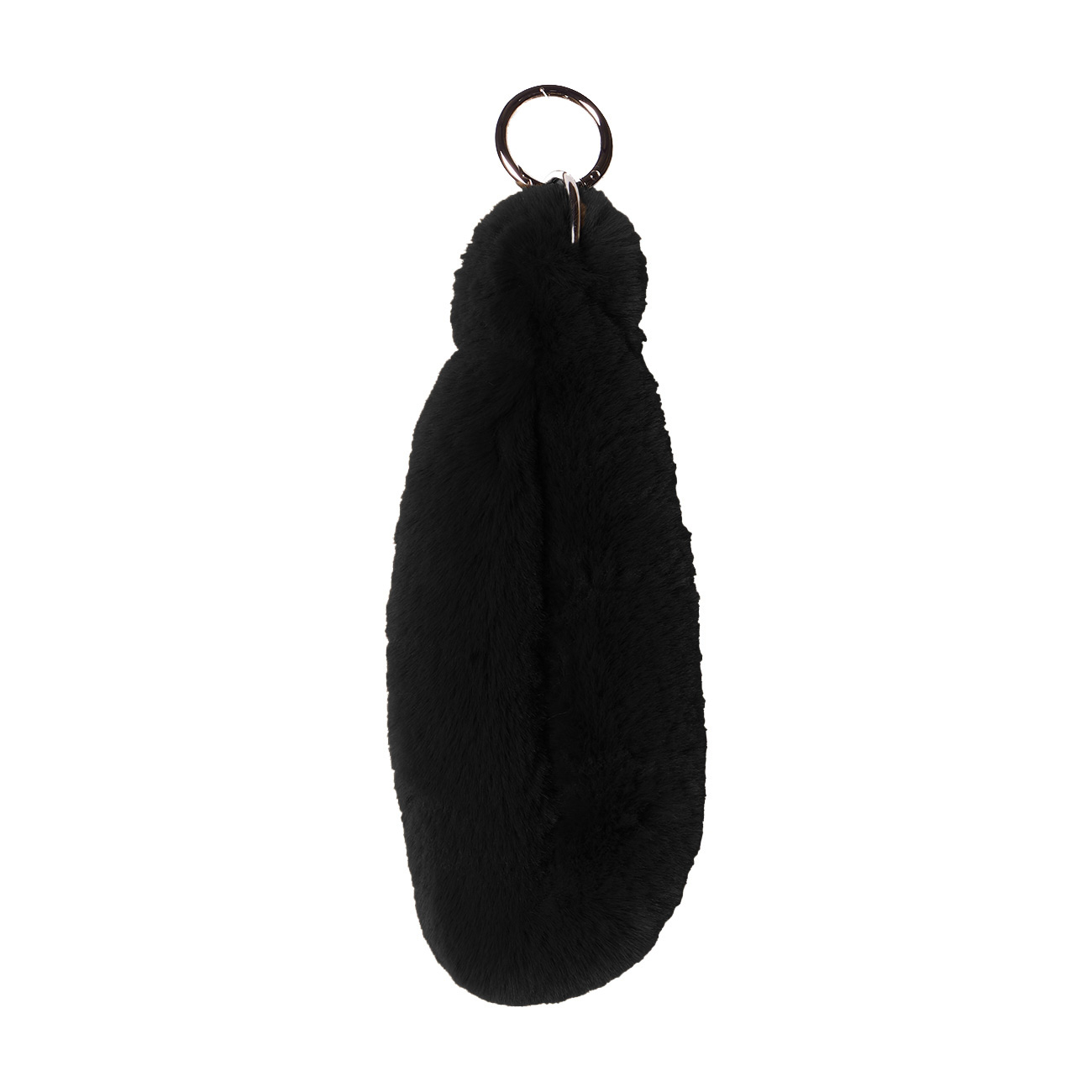 Uchwyt manicotto piatto Ecopelliccia lapin Nero