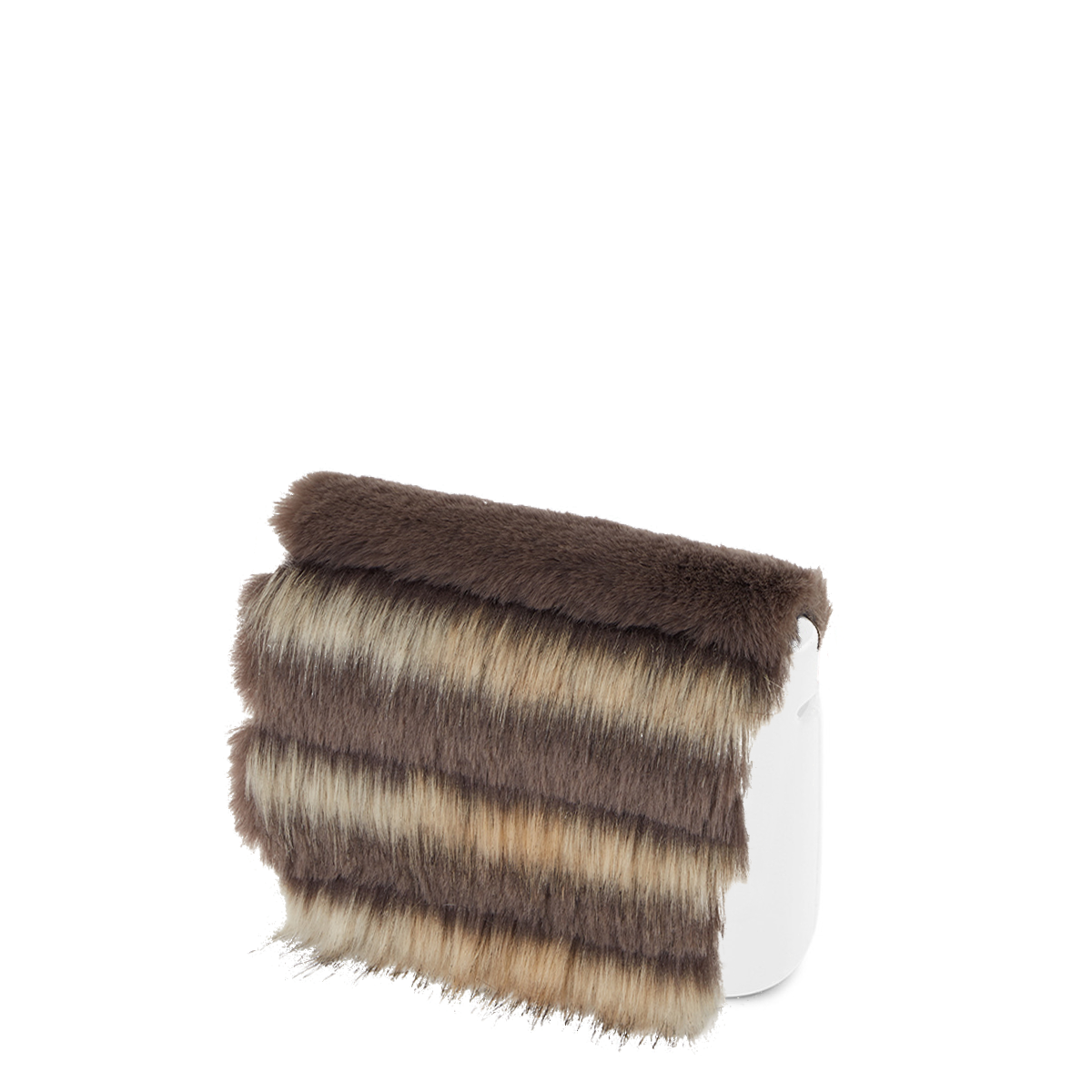 Klapka O bag pocket Ecopelliccia lapin scalettata Tortora