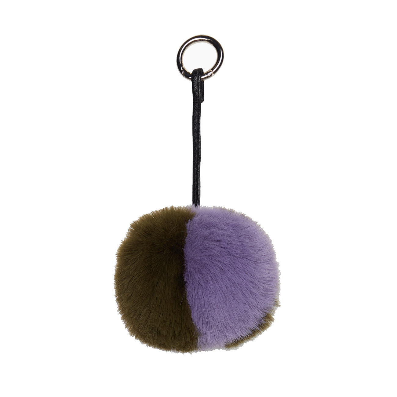 Pon Pon Lapin check synthetic fibre Lichen Lilac