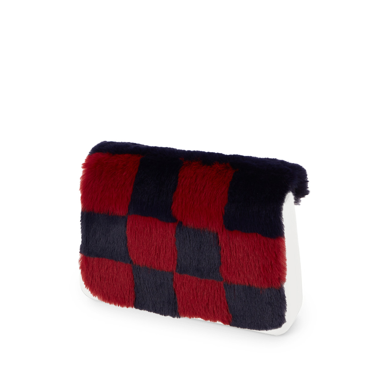 Klapka O bag glam Lapin check synthetic fibre Navy India