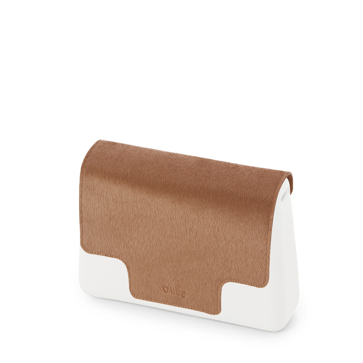 Klapka O bag glam ponyskin effect Synthetic fabric spur Sabbia