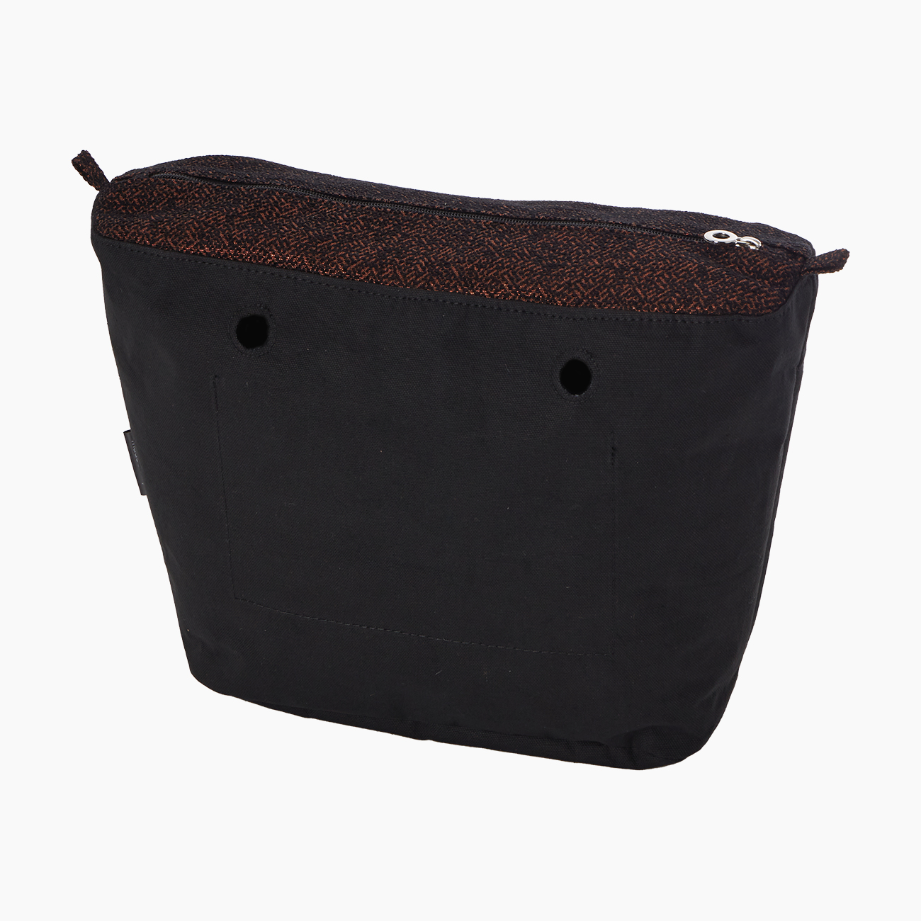 Organizer O bag standard Lurex Spinato Bordeaux nero