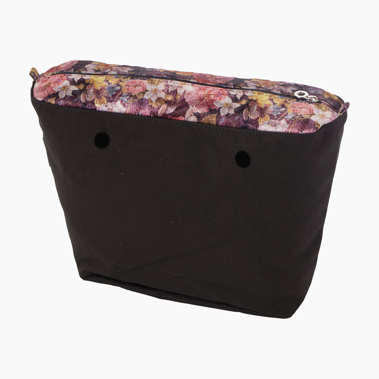 Organizer O bag standard Velvet desing stampa fior Fucsia rose