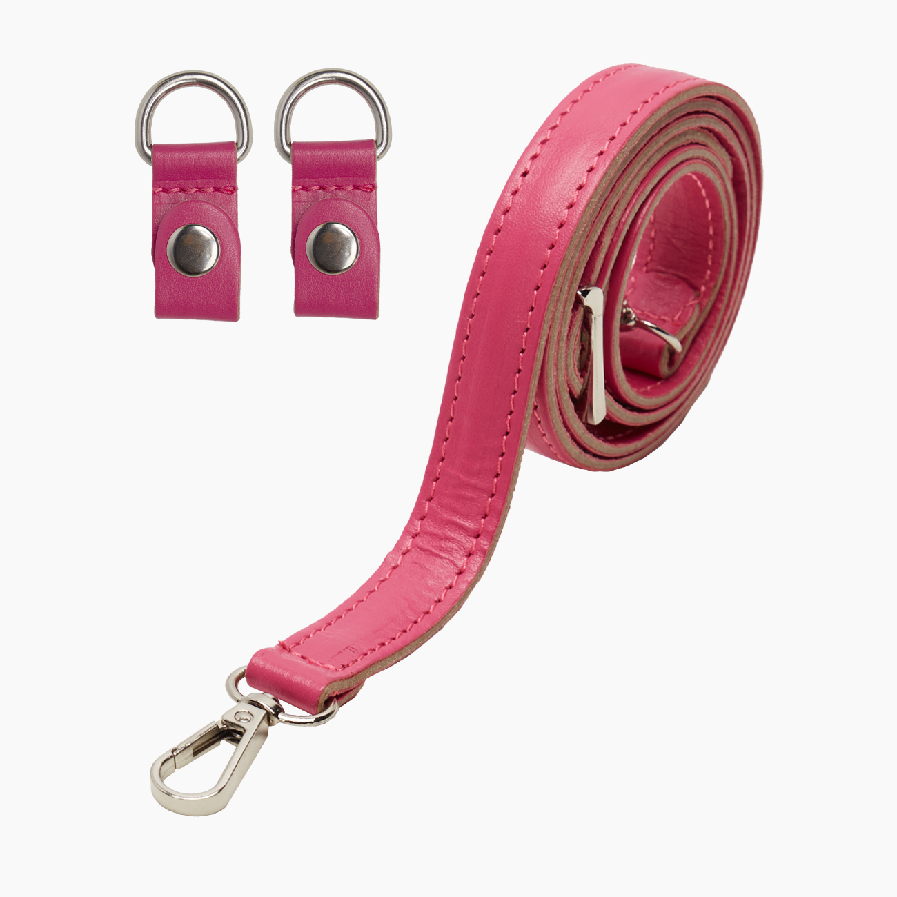 Pasek naramienny Extraslim 110 i Klipsy Sintetico effetto nappa Easy Fucsia rose