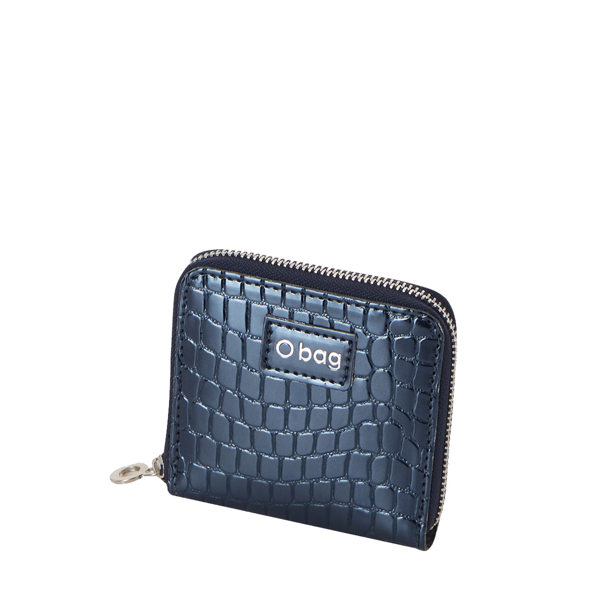 Portfel O half wally Reflective coconut print Blue navy