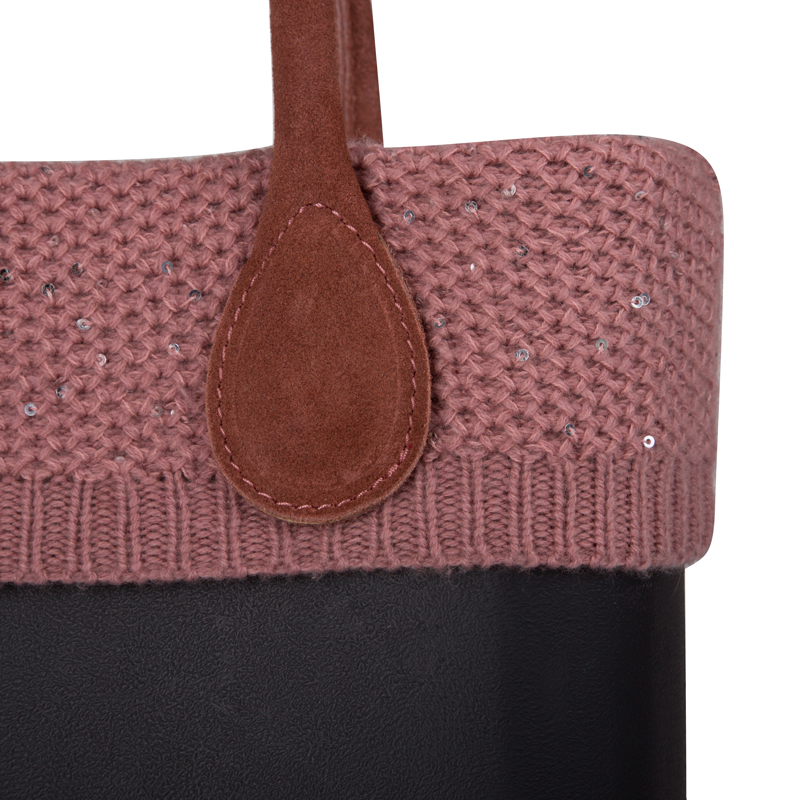 Opaska O bag chic Kaszmir coste pailettes Marsala