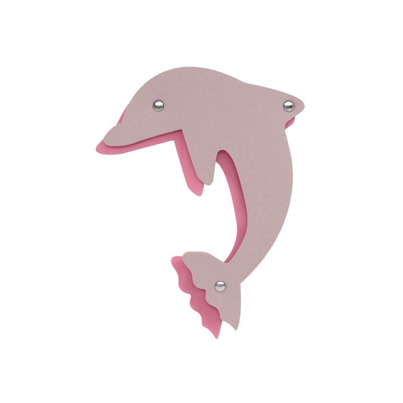 Ozdoba Patch grande Delfino Rosa smoke