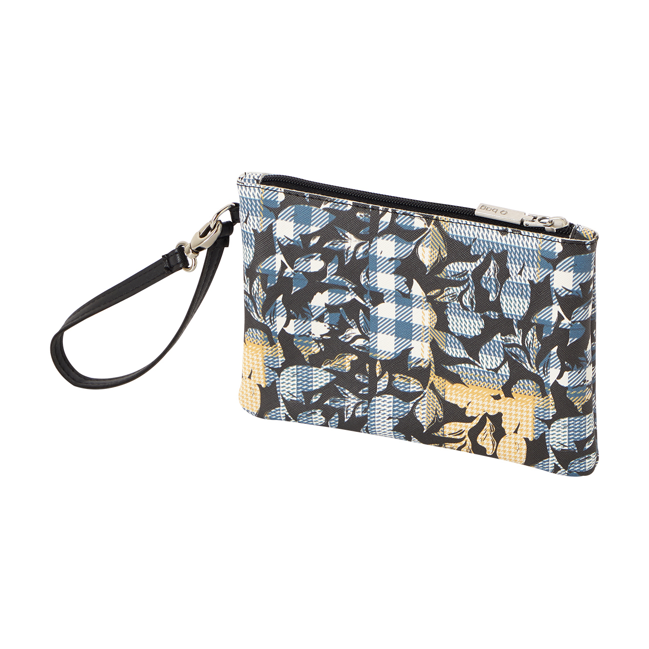 Kosmetyczka O bag Check floral Nero