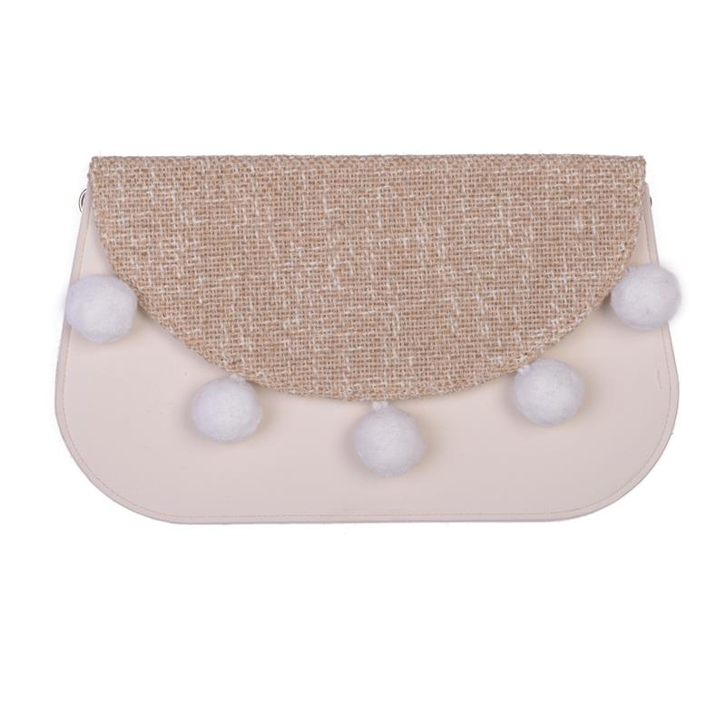 Kosmetyczka O bag Juta grezza Naturale Bianco