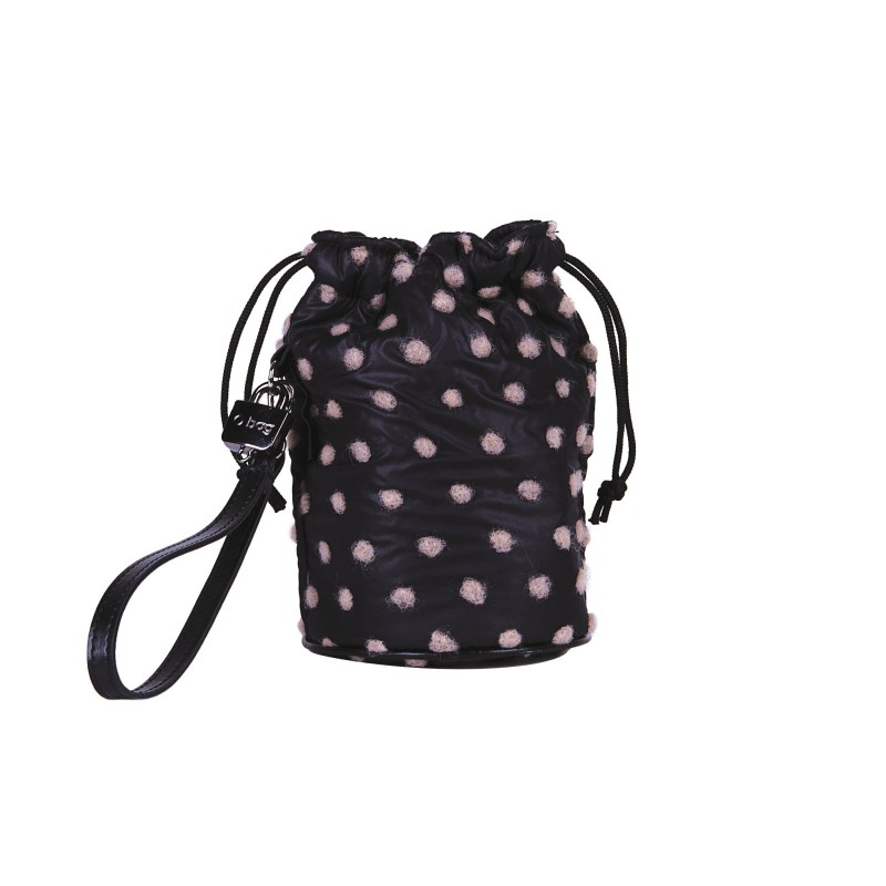 Kosmetyczka O bag Secchiello tessuto nylon pois Crema