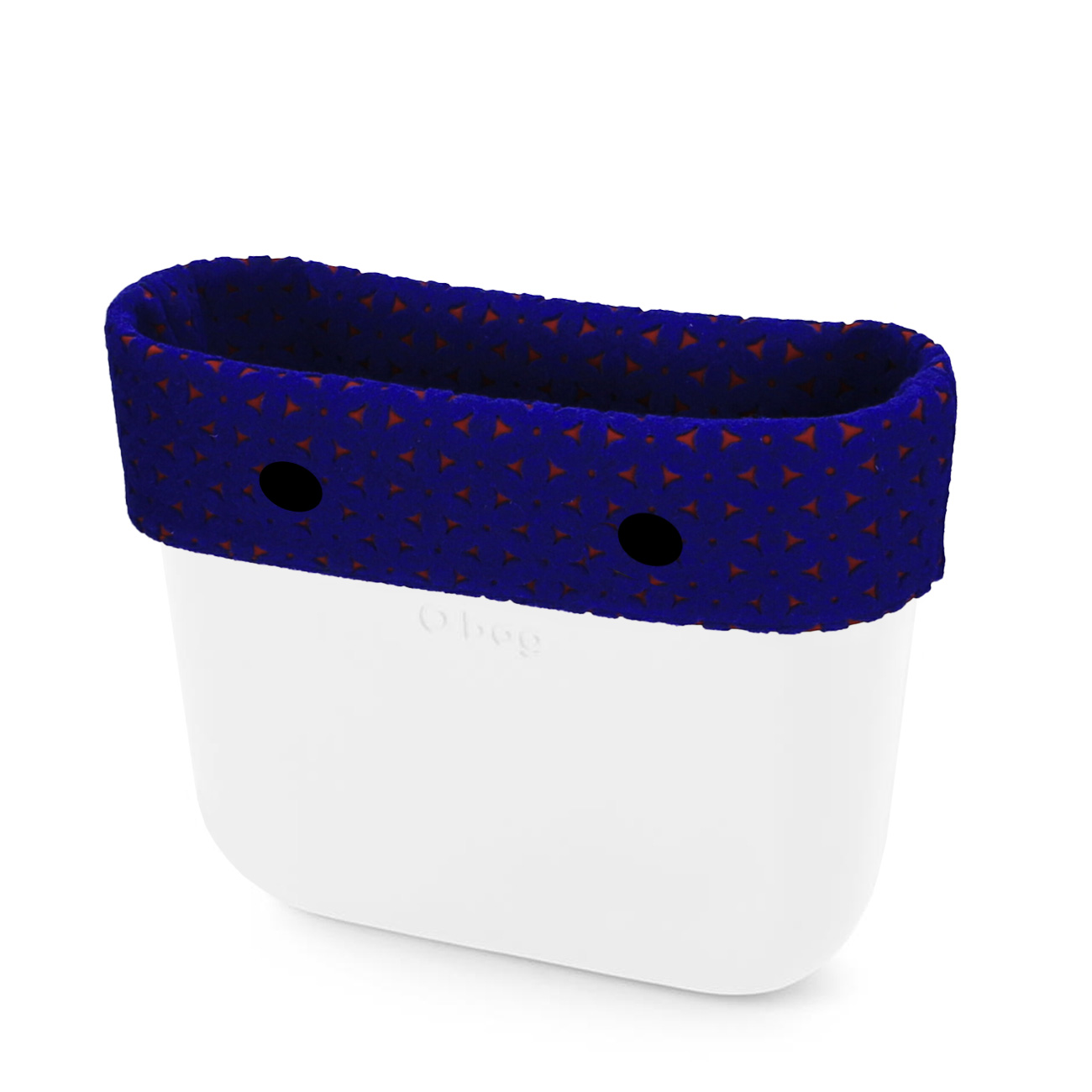 Opaska O bag mini Feltro bicolor Bordeaux blu