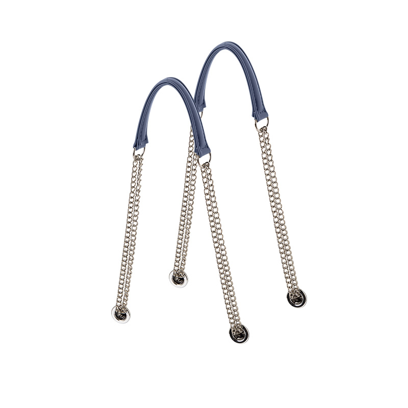 Uchwyty Doppia catena T Blu navy argento