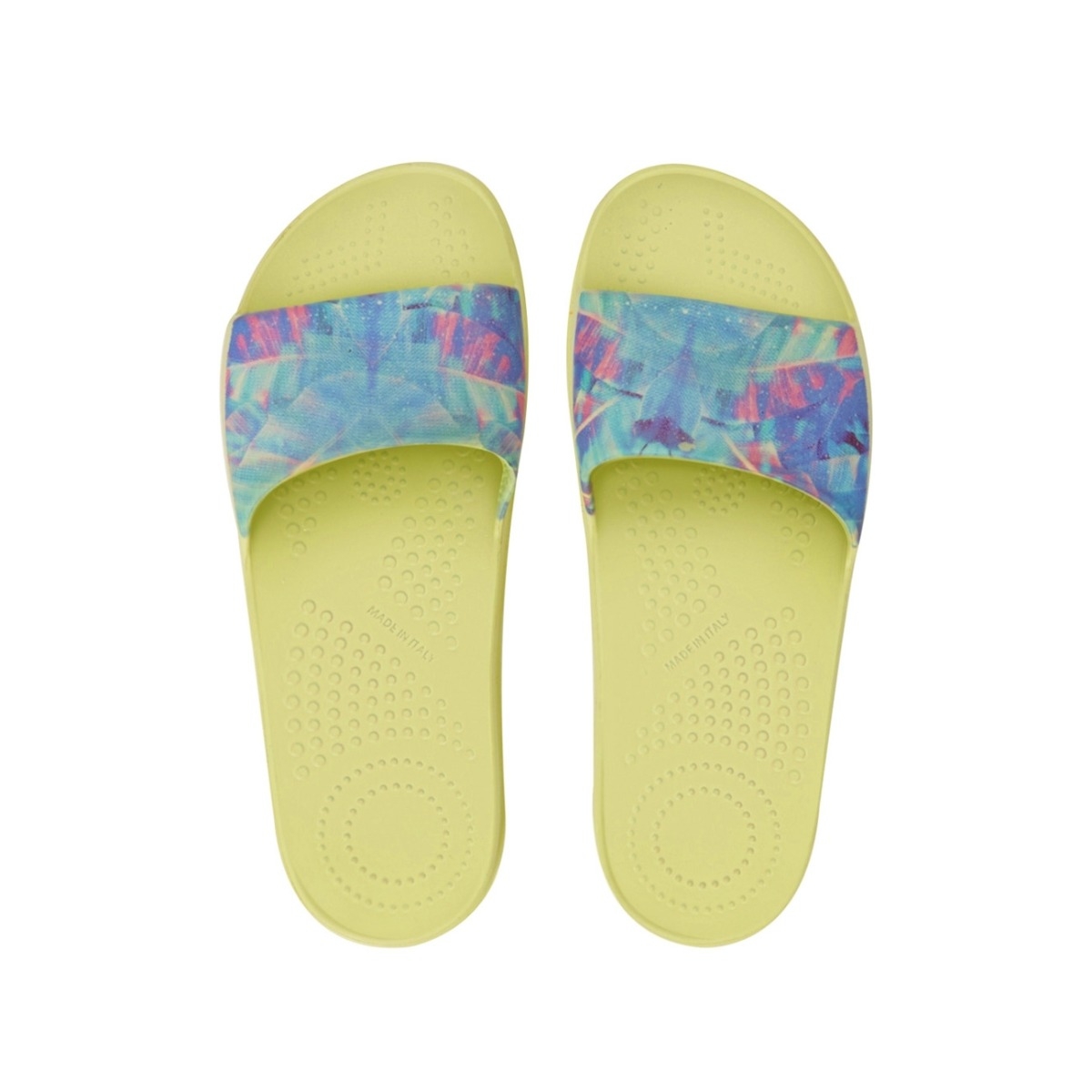 Klapki O slippers donna stampa Rebels Celery green