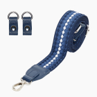 Pasek Naramienny 80/120+Clip Jacquard Pluriball Navy Blue