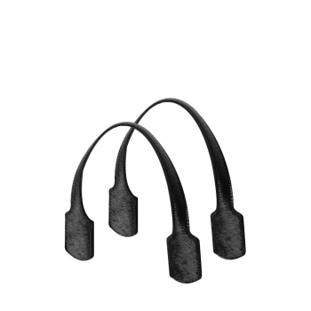 Uchwyty krótkie Essential ponyskin effect Flat Nero