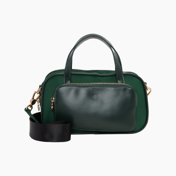 Torebka O Bag Emoticon Nylon + Naplak Forest Green