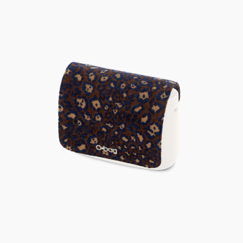 Klapka O Pocket Jacquard Leopardo Navy Blue
