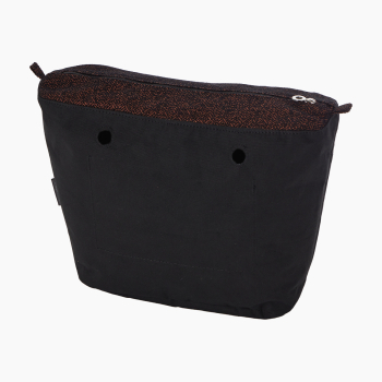 Organizer O bag standard Lurex Spinato Bordeaux nero