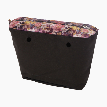 Organizer O bag standard Velvet desing stampa fior Fucsia rose