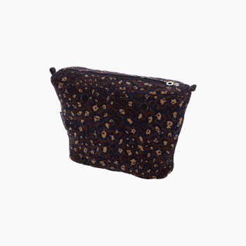 Organizer O Bag Mini Jacquard Leopardo Navy Blue