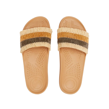 Klapki O slippers donna Rafia Biscotto rozmiar 38