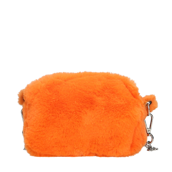 Torebka O bag glam ecopelliccia Fluo arancione