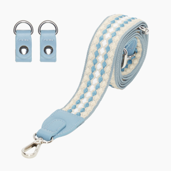 Pasek Naramienny 80/120+Clip Jacquard Pluriball Light Blue