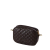 Organizer O bag pocket Effetto nappamatelasse Dark brown oro