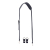 Pasek naramienny Extraslim 110 i Klipsy Shoulder Tumbled effect Blu navy