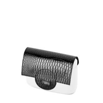 Klapka O bag pocket Circle reflective coconut print Nero