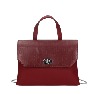 Torebka O bag smooth mini Bordeaux