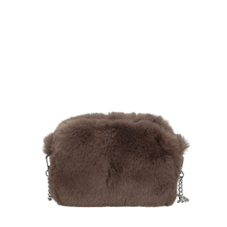 Torebka O bag pocket Ecopelliccia lapin Tortora