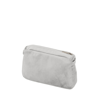 Organizer O bag glam Microfibra tinta unita Latte