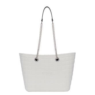 Torebka O bag mini urban Intreccio Latte