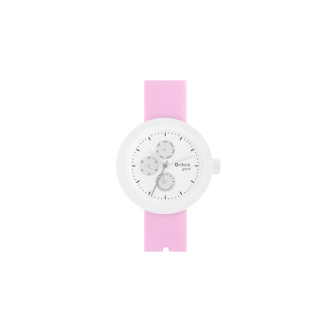 Zegarek O clock shift great transparent satin Rosa
