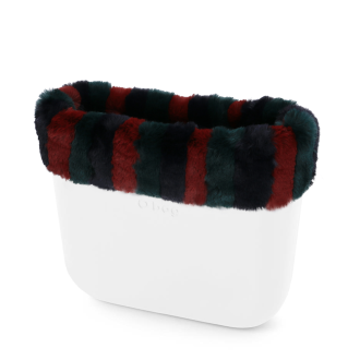 Opaska O bag mini Lapin tricolor Blu navy verde bosco bordeaux