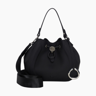 Torebka O Bag Joy Tessuto Gommato Black