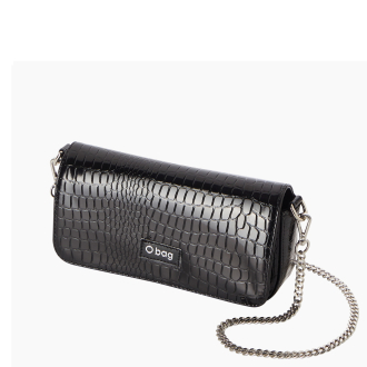 Torebka O bag Baguette mirror coccoprint Nero