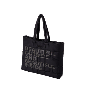 Torebka O bag blow mini Tessuto nylon trapuntato Nero