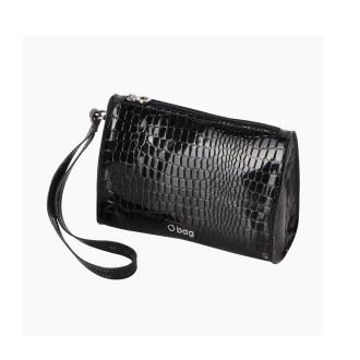 Kosmetyczka O bag Purse Reflective coconut print Nero