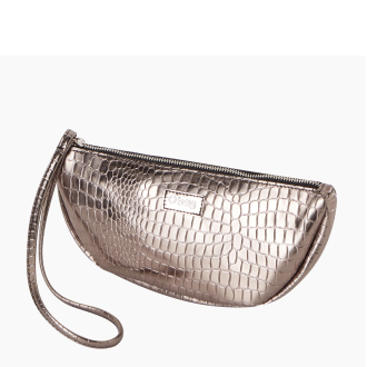 Kosmetyczka O bag Lips mirror cocco print Gunmetal