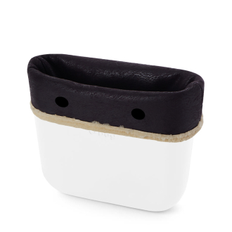 Opaska O bag mini Effetto montone Nero