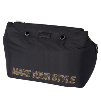 Torebka O bag brooklyn Nylon imbottito maxi logo Nero