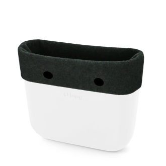 Opaska O bag mini Feltro rigato Verde scuro
