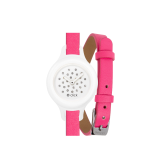 Zegarek O clock click shift Fluo fucsia