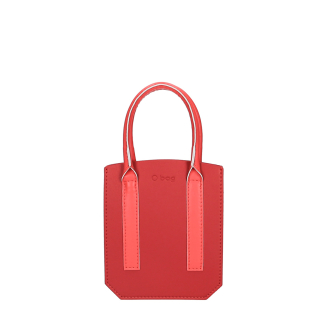 Torebka O bag pad Bimateriale nappa Granatina
