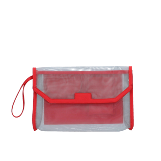 Kosmetyczka O bag Rete Rosso grigio
