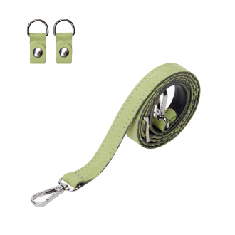 Pasek naramienny Extraslim ecopelle suede + clip Avocado