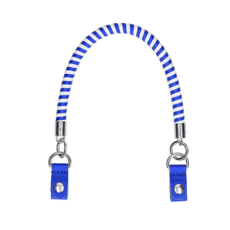 Krótki uchwyt | Manichetto tubolare spirale bicolor + clip | Bluette
