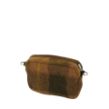 Organizer O bag pocket Jaquard checkeffetto plaid Biscotto